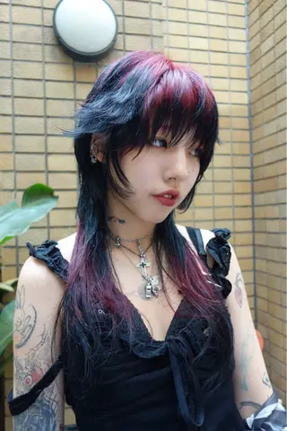 ミディアム HEIMER ミカド　サトル△のヘアスタイル