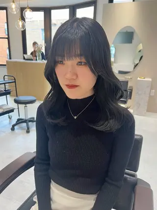 ミディアム loulou所属・透明感カラー 💎飯塚ゆうきのヘアスタイル