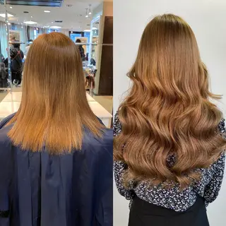 ミディアム 💎馴染むエクステ ×カラーTOMO💎のヘアスタイル