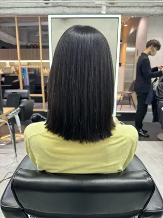セミロング カラー 吉満 翔のヘアスタイル