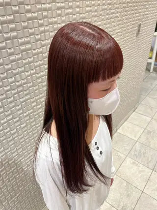 ロング カラー 新宿 谷合 玲花のヘアスタイル
