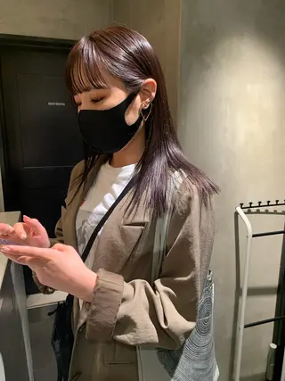 セミロング カラー アンニュイヘア🪽 ayumiのヘアスタイル