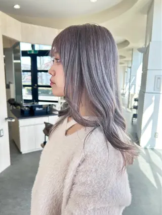 ロング カラー 古川 みやこのヘアスタイル