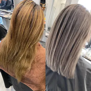 ミディアム カラー ヘアアレンジ ネイル マツエク・マツパ 井上 一平のヘアスタイル