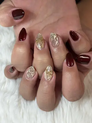 ネイル 三本 綾奈のネイルデザイン