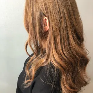 セミロング カラー パーマ 艶髪/韓国レイヤー イノウエヒロキのヘアスタイル