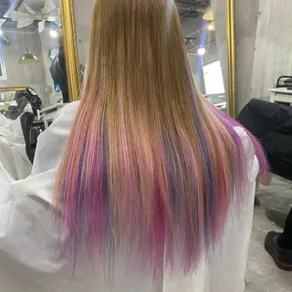 セミロング カラー SHURI❤️‍🔥 中/韓mix ♡のヘアスタイル