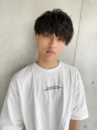 ショート カラー パーマ ヘアアレンジ メンズ 🌈トレンドヘア 🌈WATARU🌈のヘアスタイル