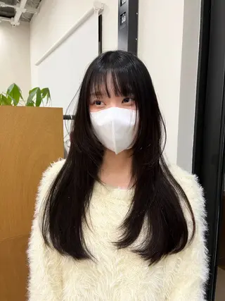 ロング カラー miyu /レイヤー/ブリーチのヘアスタイル