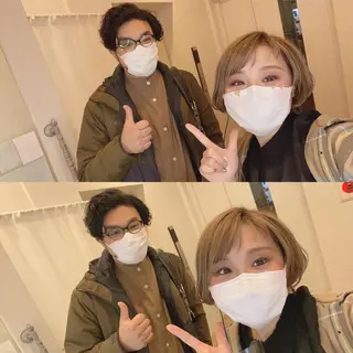 ショート カラー メンズ キッズ ✂︎ショート、ボブ、 レイヤー🩵YUMIのヘアスタイル