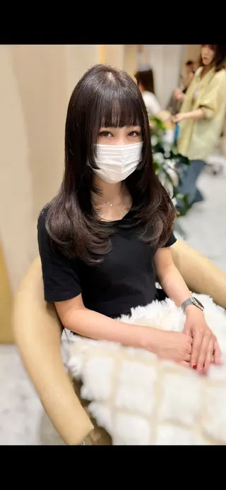 セミロング カラー レイヤーカット/髪質 改善/矯正🤍吉田のヘアスタイル