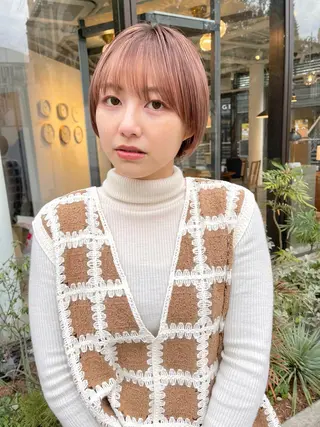 カラー mee.urawa所属・似合わせショート×透 明感/やじまたかしのヘアスタイル