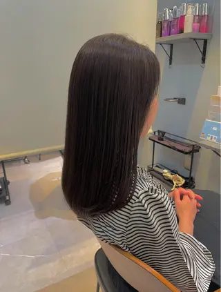 ミディアム 銀座・有楽町 かけるのヘアスタイル