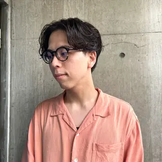 ショート パーマ メンズ 永野 正芳のヘアスタイル