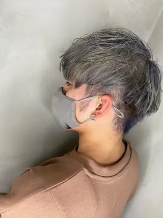 ショート カラー ヘアアレンジ メンズ Belle hair Design青野大貴のヘアスタイル