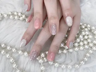 ネイル ネイルサロンAiri 長さ出し·シンプルのネイルデザイン