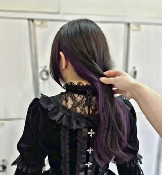ロング カラー インナー/2次元/ 推しカラー/しゅうとのヘアスタイル