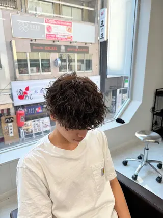 ショート パーマ メンズ メンズカット/波巻き TAKUMAのヘアスタイル