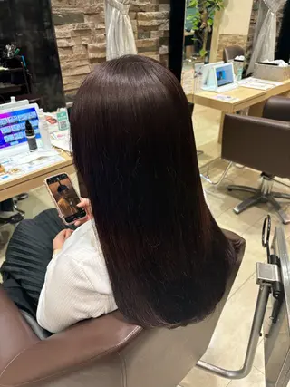 セミロング カラー gracebyhappiness所属・清家 遥香のヘアスタイル