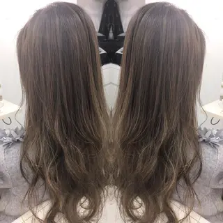 ロング カラー 髪質改善 中川　翔のヘアスタイル