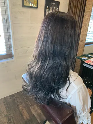 セミロング カラー natsu fujinoのヘアスタイル