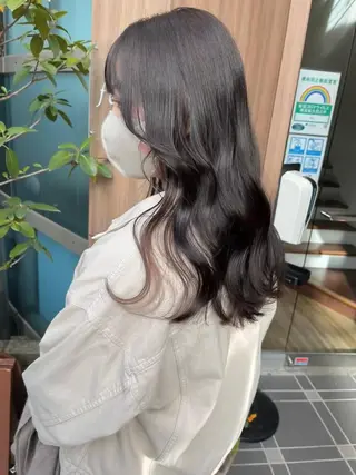 ロング レイヤーカット /透明感/千葉怜寿のヘアスタイル