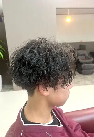 ショート パーマ メンズ KEN 🌟のヘアスタイル