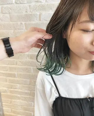 ミディアム カラー hair salon Ranun髪質改善のヘアスタイル