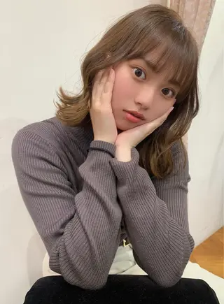 ミディアム Arigate所属・YU TOのヘアスタイル