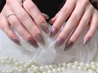 ネイル ネイルサロンAiri 長さ出し·シンプルのネイルデザイン