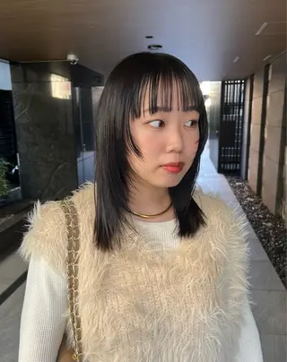 ミディアム カラー AMNESIA三軒茶屋所属・おがわ ともひさのヘアスタイル