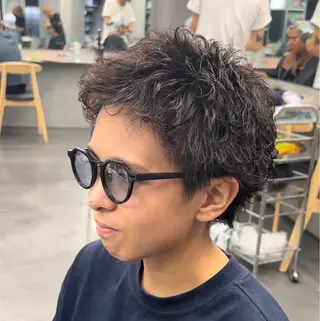 ショート パーマ メンズ 松下 友希 【fifth】のヘアスタイル