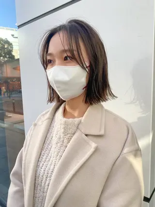 ミディアム カラー THE DAY所属・AKI HASHIMOTOのヘアスタイル