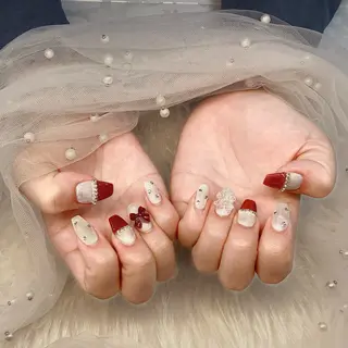 ネイル パーツ全部¥110 サロンミミのネイルデザイン