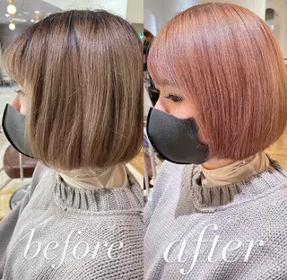 ショート カラー eins.hair所属・過去一の柔髪ヘア 🌿einshairのヘアスタイル