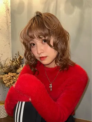 ミディアム カラー Daisy🎀【福岡 美容室】chiakiのヘアスタイル