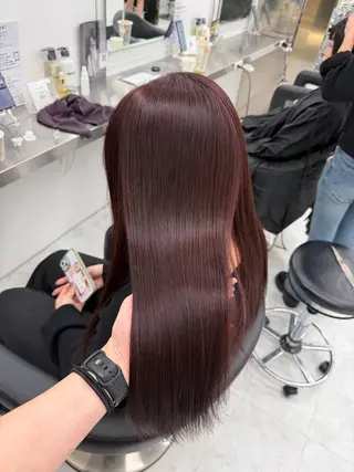 カラー 透ける透明感カラー 🤍anju🎀のヘアスタイル