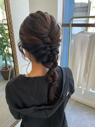 ヘアアレンジ ミツキ/ 透明感カラー/セットのヘアスタイル