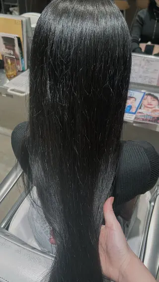 ロング カラー はらだ かなうのヘアスタイル