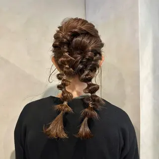 ヘアアレンジ Aust hair Stella新宿所属・Yuki☺︎パーマ レイヤーカットのヘアスタイル