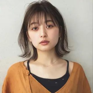 カラー 韓国レイヤーカット✨ 縮毛矯正　原田 優作のヘアスタイル