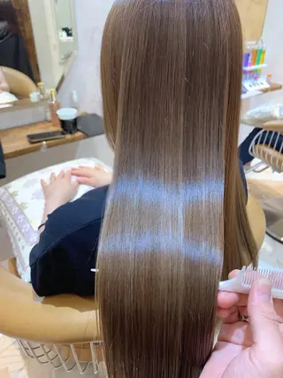 ロング レイヤーカット/ 顔周り 五島巨幹のヘアスタイル