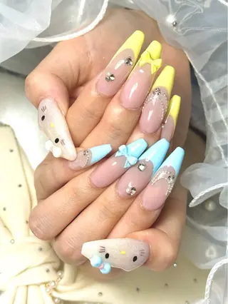 ネイル ルシイ🎀新宿長さ 出しパーツ専門店のネイルデザイン