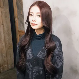 ロング カラー Ricca所属・Hina🧵/恵比寿 中目黒/透明感カラーのヘアスタイル