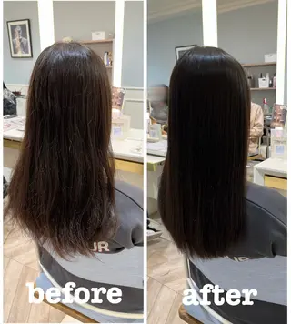 セミロング 縮毛矯正／ 似合わせ／古津遼平のヘアスタイル