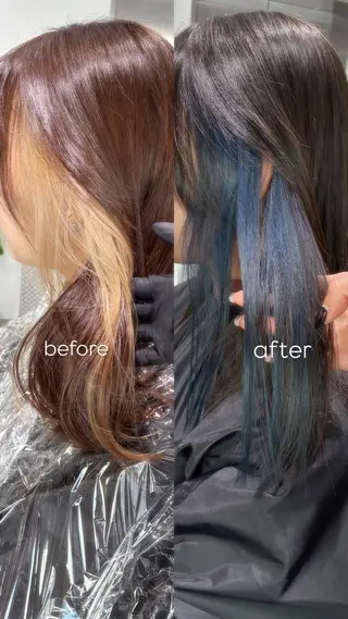 ミディアム カラー ヘアアレンジ Opus🐕kato Mizuki🐕のヘアスタイル