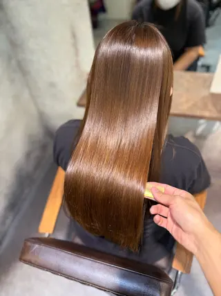 ロング パーマ ioeわかめようじ/ 縮毛矯正/髪質改善のヘアスタイル