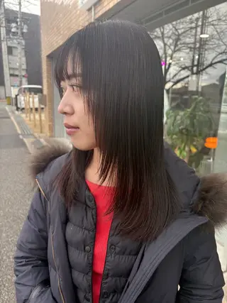 セミロング 井手 素子のヘアスタイル