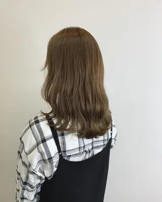 ミディアム レイヤー×縮毛矯正 深見 拓のヘアスタイル