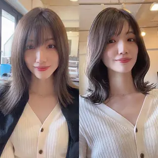 ミディアム カラー パーマ ヘアアレンジ メンズ キッズ ネイル マツエク・マツパ アイブロウ 韓国×髪質改善💊 似合わせ/武田涼のヘアスタイル